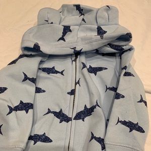 Shark bear little boys hoodie